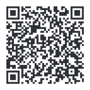 Square QR code on a white background