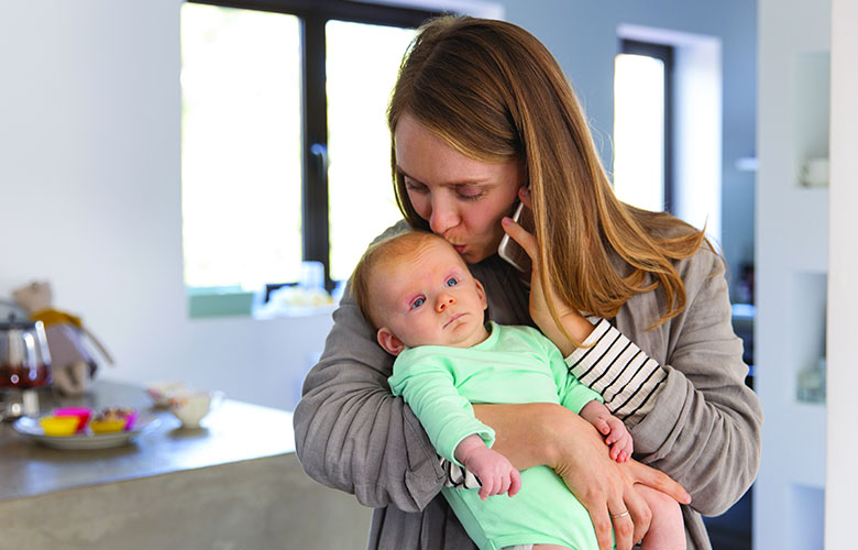 child with his mom img