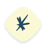 Abstract brushstroke design on cream diamond