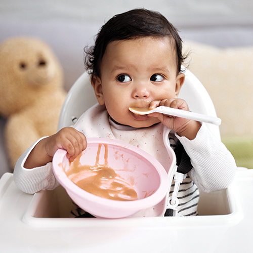 Baby eating