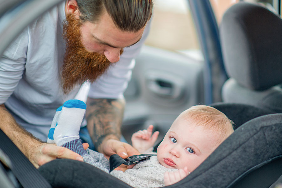 child safety seat before they ride in a car