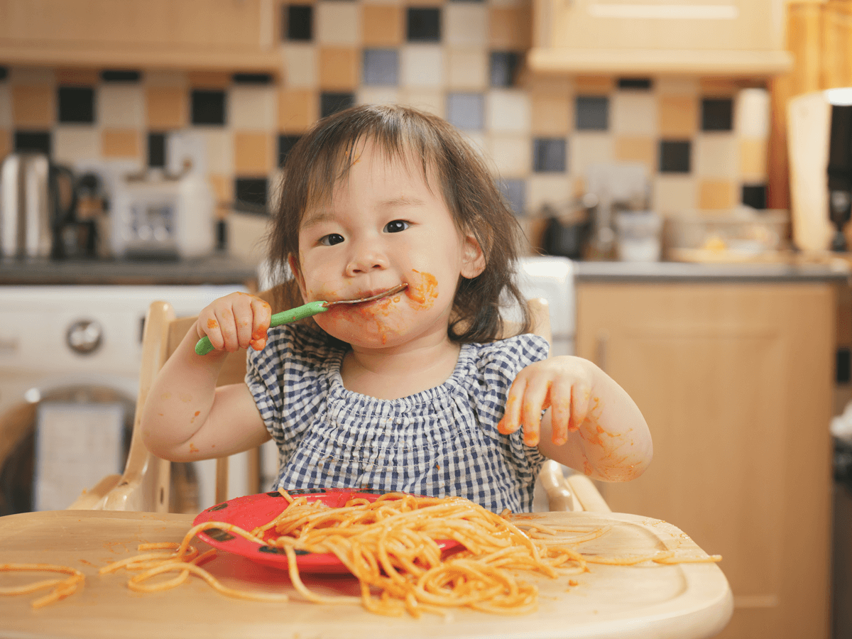 Baby Eat Noodles